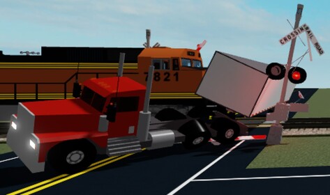 Train hits semi truck at a railroad crossing