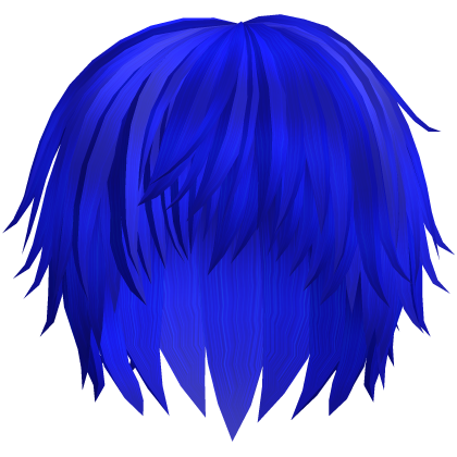 blue low spiky emo boy hair
