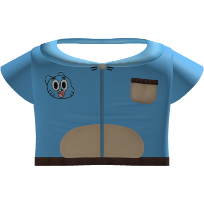 Blue Cartoon Animal Tee Gumball