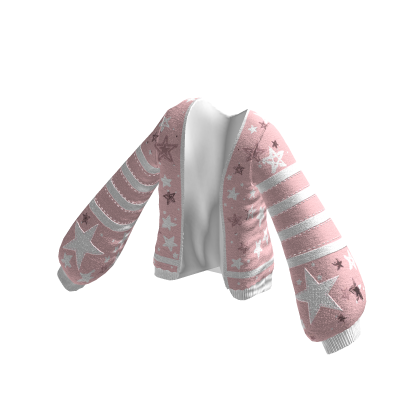 Cute Pink Star Striped Sweater thumbnail