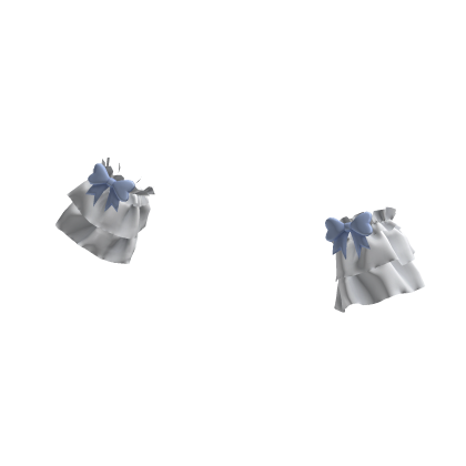 Blue Bow Ruffle Cuffs thumbnail