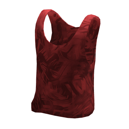 Summer Brush Pattern Tank Top | Red thumbnail