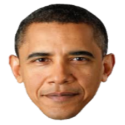 Obama Head. Transparent! Roblox decal