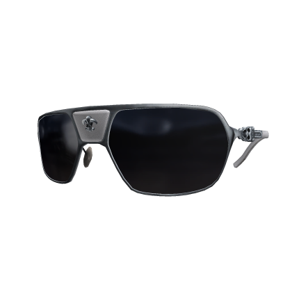 Authentic Designer Chrome Shield Sunglasses