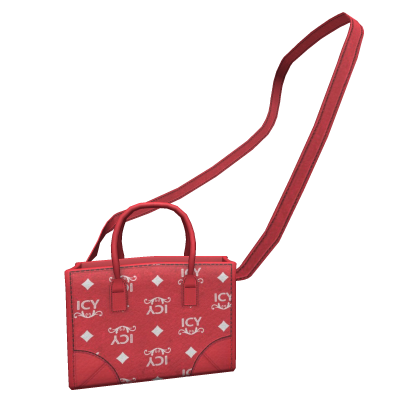 Custom designer Icy monogram bag Red thumbnail
