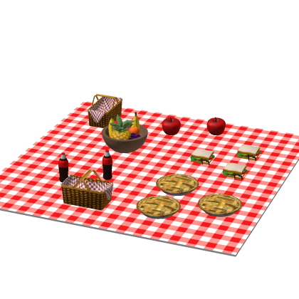 Picnic Basket Table Blanket Food Decor Hangout