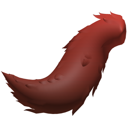 Long Fluffy Red Furry Tail Roblox item
