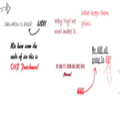 Writing-Horror Roblox decal