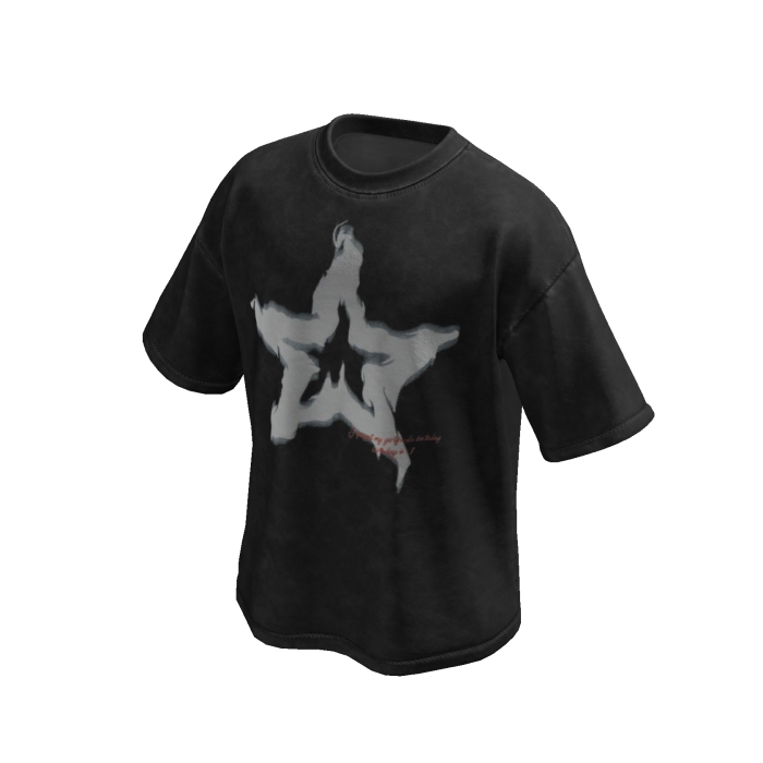 Star Black Wash Oversized Shirt
