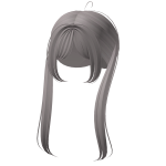 Ash Cutesy Pigtails w/ Ahoge