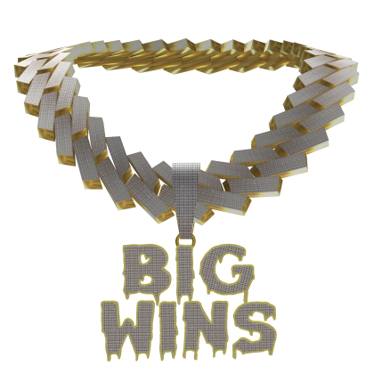 4.0 Iced Out Big Win Chain (Thin Body Type) Roblox item