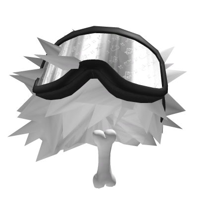 White Hair and Bone (FOR HEADLESS) Roblox item