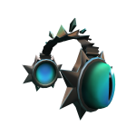 Teal Dragon Eye Headphones
