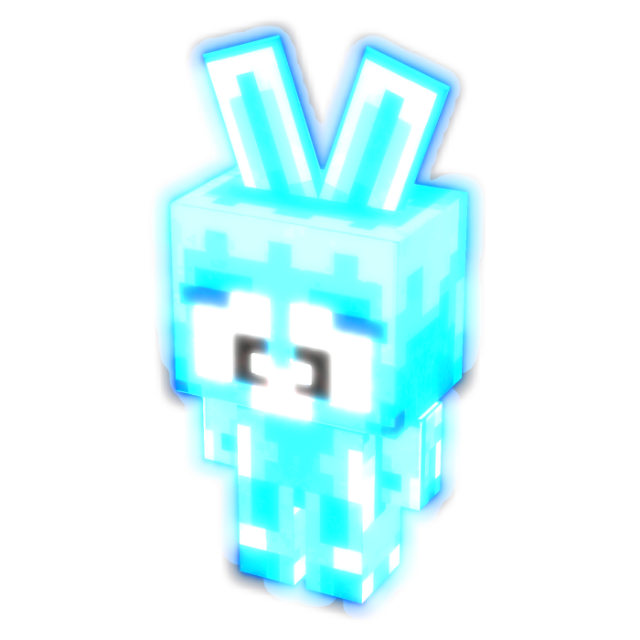 (GLOWING) Blue Mini Bunny