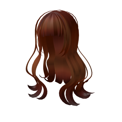 Ginger Flowy Hair With Bangs Roblox item