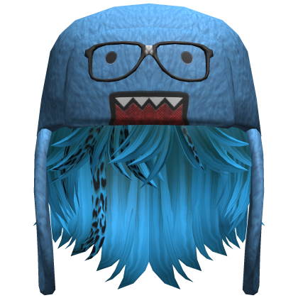 Domo Shaggy Boy Hair Blue Cheetah V2