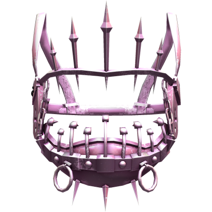 Horror Rusty Pink Gothic Face Machine Halo Crown