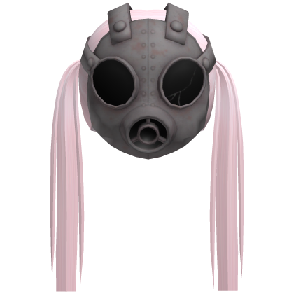 Goth Creepy Gas Mask Cute Pink Pigtails Roblox item