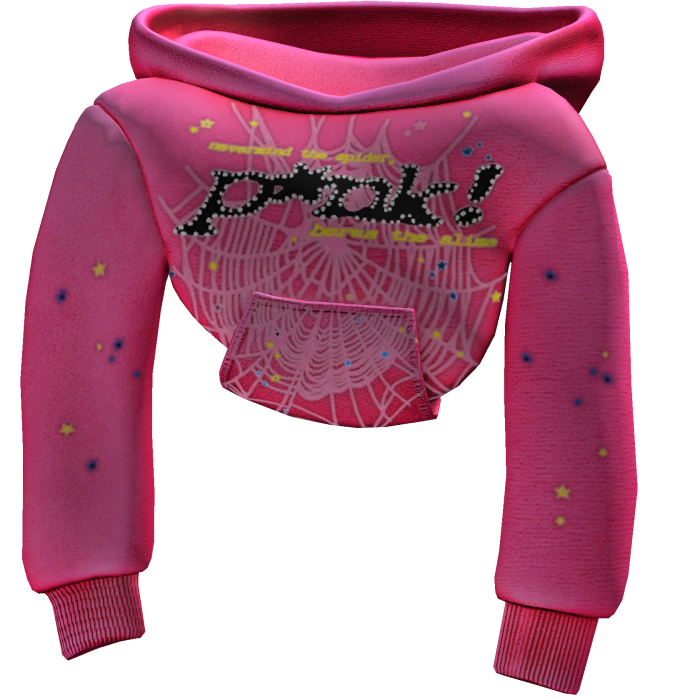 [1.0] Pink Sp5der Shoulder Hoodie