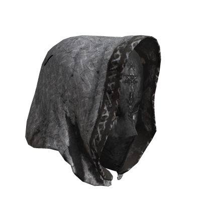 Black Rune Assassin Hood Mask (white)