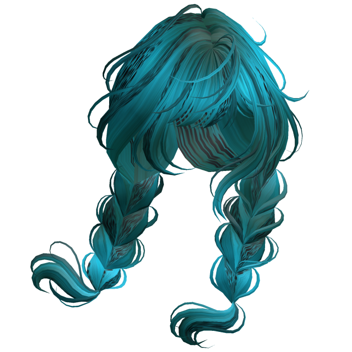 Half N' Half Wispy Windy Braids Cyan Cheetah
