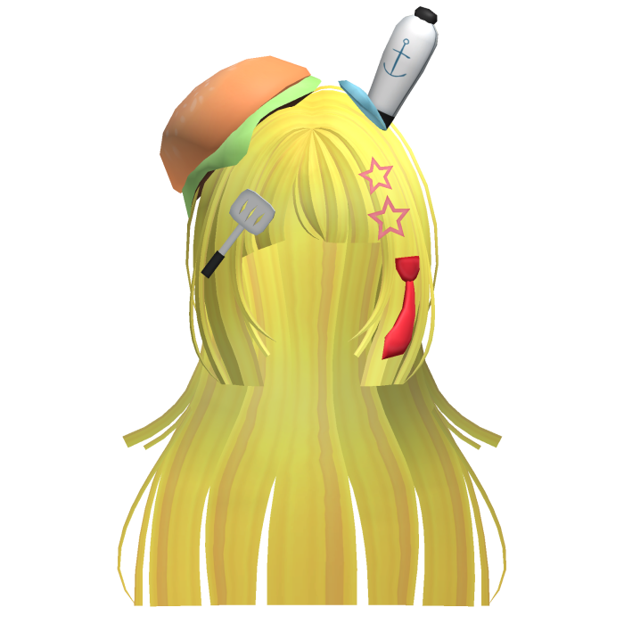 Spondgebob silly cosplay hair w accessories v2