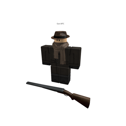 Gun Npc: Trench Coat Gun Npc Double Barrel Shotgun