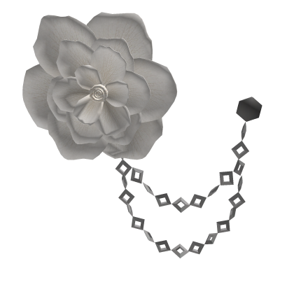 Circus White Rose Lapel