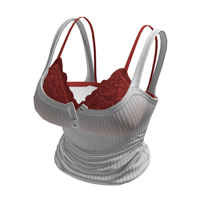🍀Y2K Lace Layered Tank Top(White&Red)