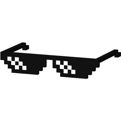 MLG Chance Deal With It Meme Pixel Sunglasses thumbnail