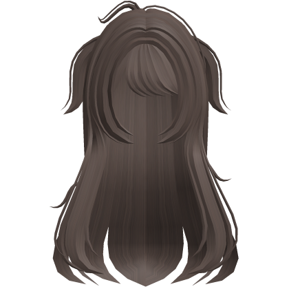 shy anime moe hair w side pigtails brown