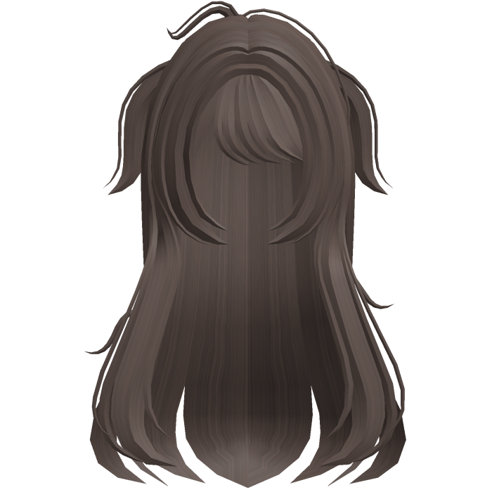 shy anime moe hair w side pigtails brown