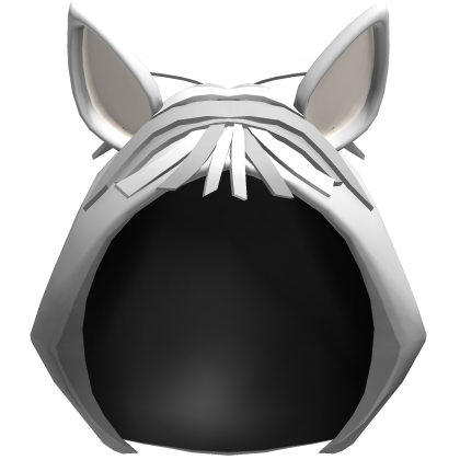 White Kawaii Horse Plush Hood