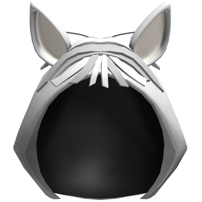 White Kawaii Horse Plush Hood