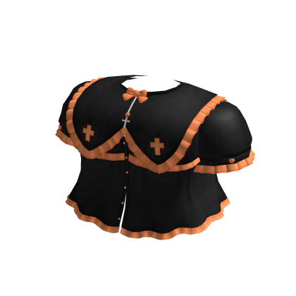 ♡ cute halloween nurse shirt in orange & black