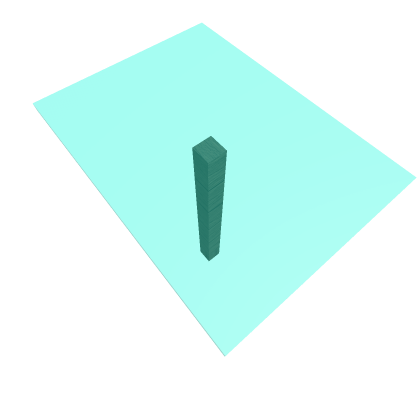 Teal Glass Table.