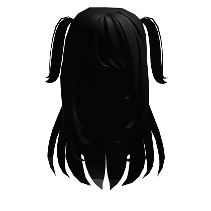 ♡ : soft princess hairstyle with pigtails black Roblox item