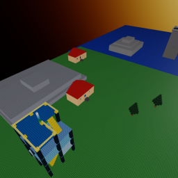 The ROBLOX HQ And Pool : (Made) Hard