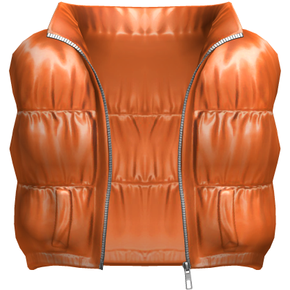 Halloween Orange Shiny Puffer Vest 3.0 Roblox item