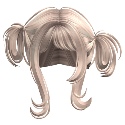 Cute Spiky Fluffy High Buns Hair (Platinium) Roblox item