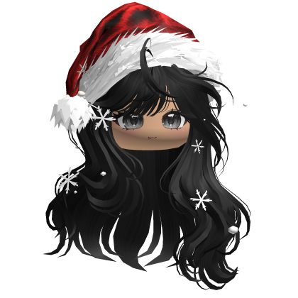 Christmas Waves w/Santa Hat (Black)