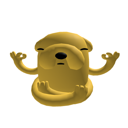 Meditating jake the dog orange 