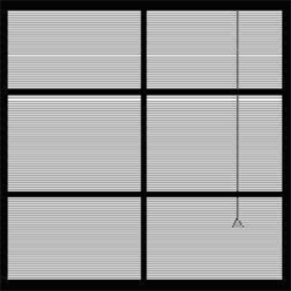 transparent outside window with full blinds Roblox decal