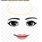 The woman face