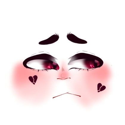 male pink eyes face Roblox decal