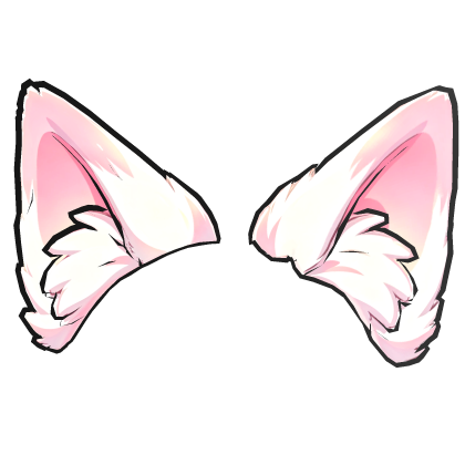 Cartoony Pink Fox Ears
