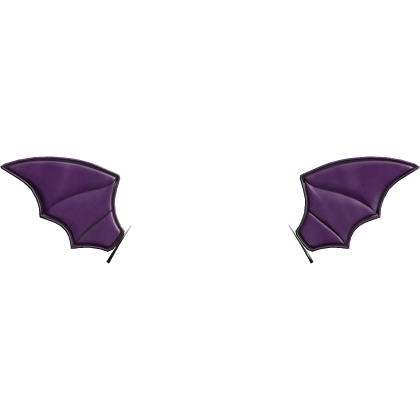 Cutesy Grunge Alt Gothic Bat Wings Headband Purple