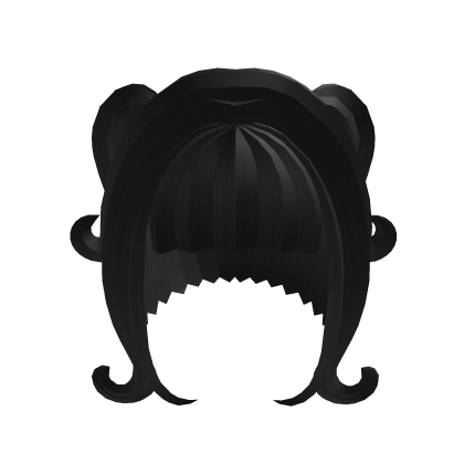 Brown Cute Doll Twin Buns Hair  Roblox item