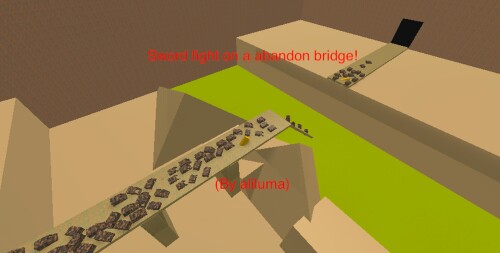 Sword fight on a  abandon bridge!