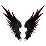 Cherubim’s Dark Crimson Wings